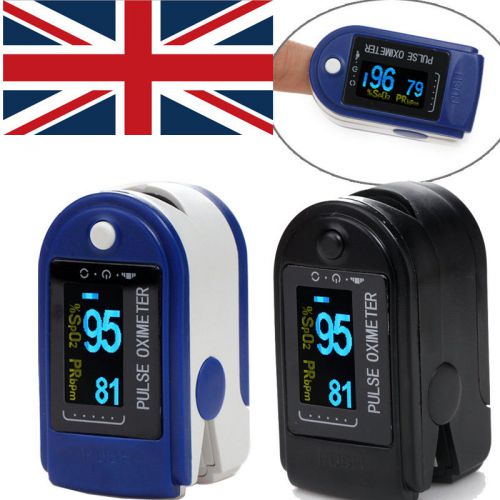 UK shipping home needed fingertip pulse oximeter with COLOR OLED screen SPO2 PR