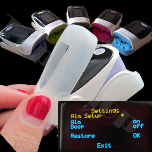 Rubber case *** Fingertip Pulse Oximeter, Blood Oxygen,PR,SPO2 monitor+Alarm set
