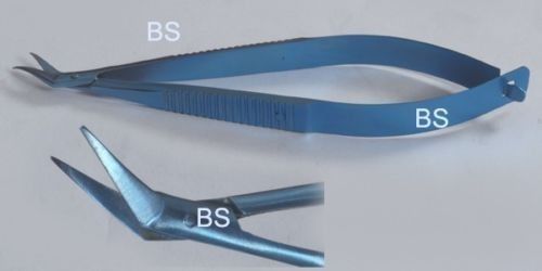 INDIAN Titanium Micro corneal Scissors left Pointed Tip 11 mm blades Eye forceps