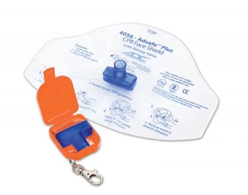 ADC ADSAFE PLUS CPR FACE SHIELD KEYCHAIN W/ 1 WAY VALVE