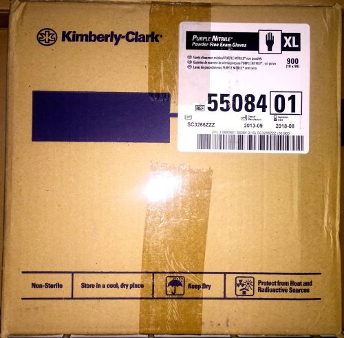 Kimberly clark purple nitrile powder free gloves,xlarge, kc55084, 10 boxes/1cs for sale