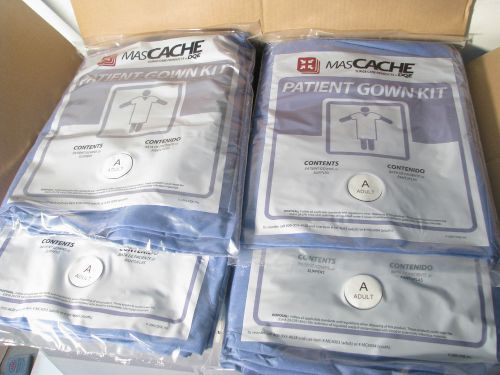 25 MasCache Disposable Patient Gown Kits, 2 Gown, 1 Pair Slippers #MC4003 Adult