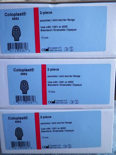 _(30) Coloplast Ostomy Pouch Assura 6552 -- 3 boxes --
