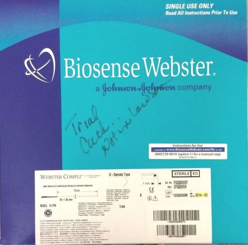 Biosense Webster EP Cath Fixed Curve 110cm x 5F(1.65mm)  REF: CF5QD005R
