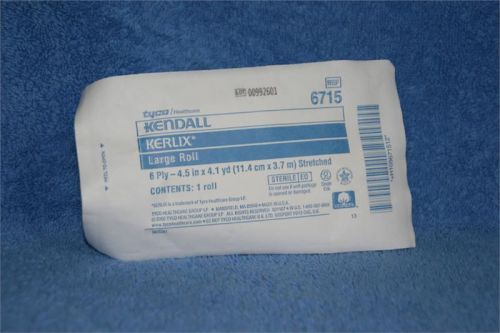 Kendall kerlix lot of 100 #6715 sterile gauze roll 4 1/2 &#034; x 4.1 yds covidien for sale