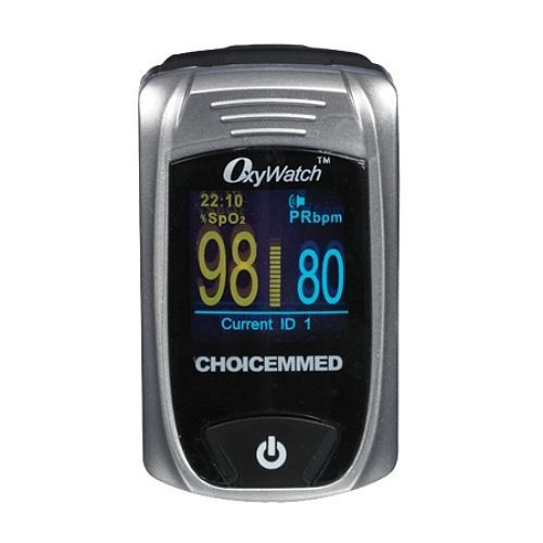 NEW Choicemmed OxyWatch Premium Fingertip Pulse Oximeter C9223 Case &amp; Lanyard