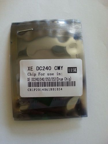 4 x drum chip cmyk xerox dc 240, dc 250, dc 260, workcentre 7655, 7675 for sale