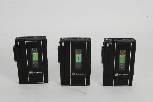 Lot of 3 Dictaphone 2250 Handheld Cassette Tape Recorder