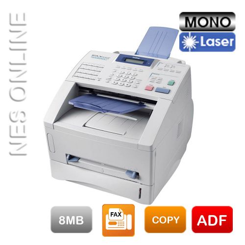 Brother FAX-8360P Mono Laser Plain Paper Fax Machine Copy/ADF  *Damaged Box*