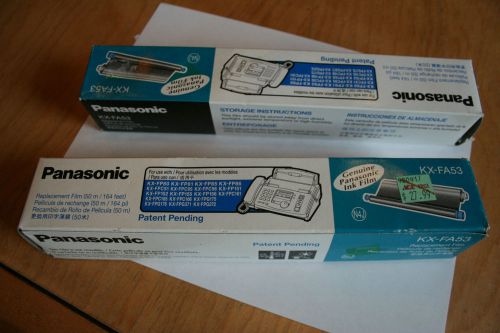 Panasonic KX-FA53 Genuine 2 Ink Film Replacement Films For Fax Machine New