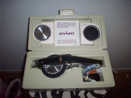 Dymo 1570 Deluxe Chrome Label Maker Tapewriter 3 Embossing Wheels PERFECT COND!!