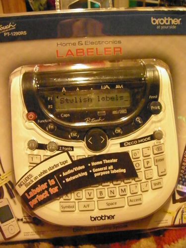 NIB  HOME &amp; ELECTRONIC  LABELING SYSTEM BY &#034;BROTHERS&#034; / P-TOUCH/W CARTRIDGE