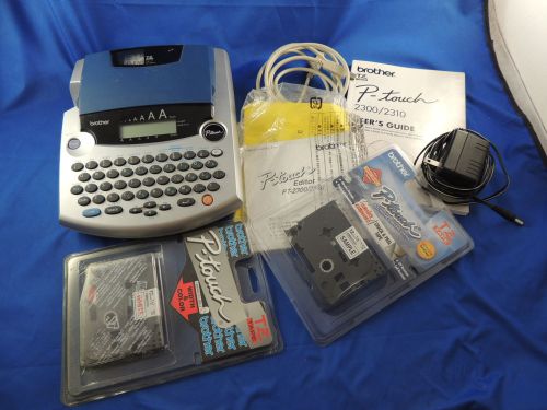 Brother p-touch pt-2300/2310 label making system with cords &amp; tapes cd complete for sale