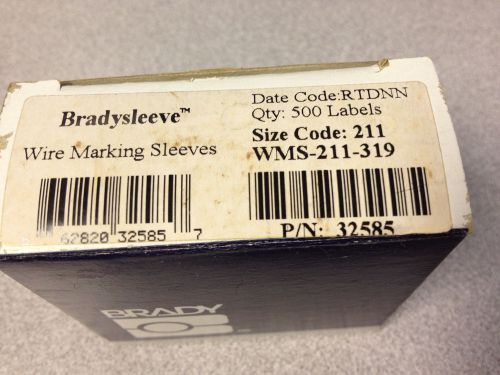 Brady WMS-211-319 1.0X0.5&#034; Non Shrink Polyolefin Label ID Pro Plus *NEW IN BOX!*
