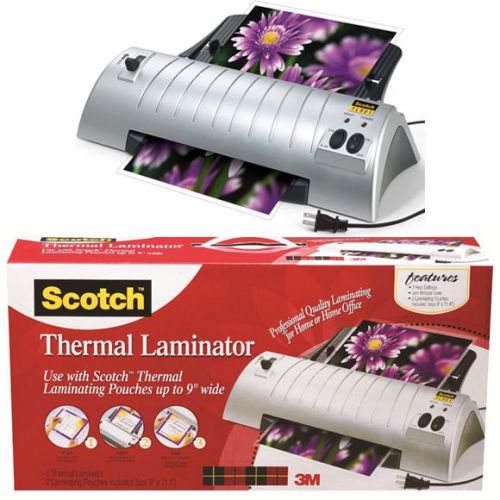 3m scotch thermal laminator 9&#034; laminating machine - home office business tl901 for sale