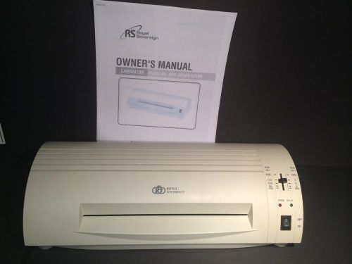 Royal sovereign document laminator 9 inch rpa-5954 laminating machine hot / cold for sale