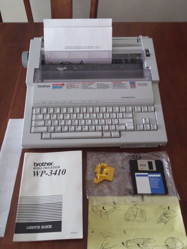NEW without Box BROTHER Electronic Typewriter &amp; Word Processor WP-3410 Great!