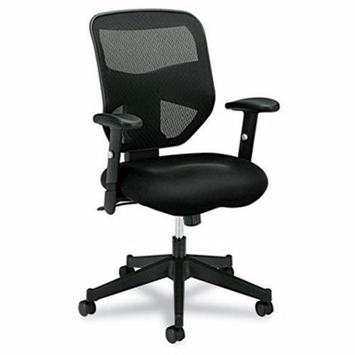 Basyx High-Back Work Chair, Mesh Back, Padded Mesh Seat, Black (BSXVL531MM10)