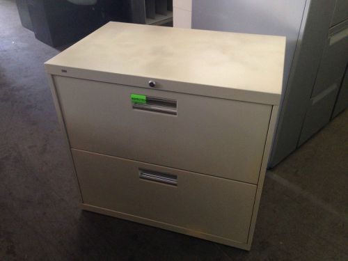 *2DR 30&#034;W LATERAL SIZE FILE CABINET by HON OFFICE FURN w/LOCK&amp;KEY * PICK UP ONLY