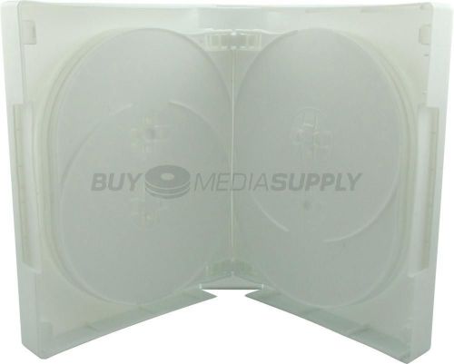 45mm White 14 Discs DVD Case - 100 Pack
