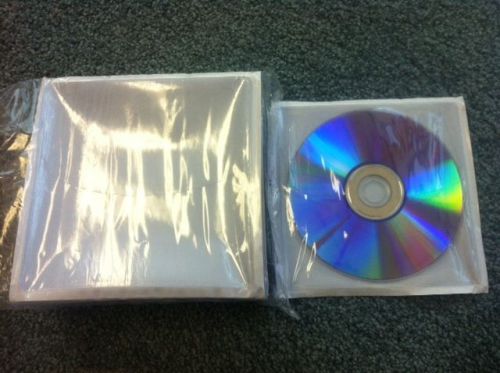 100 pp cd sleeve w/graphic window &amp; adhesive backing, v5new for sale