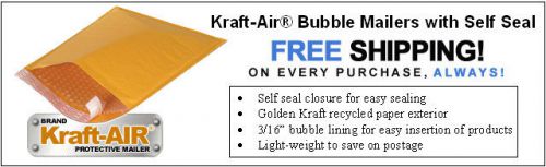 150 pcs size #3 kraft bubble mailers for sale