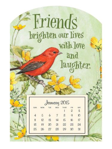 Miles kimball mini magnetic scarlet tanager calendar  for sale