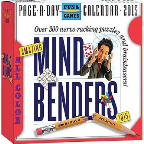Amazing Mind Benders 2015 Desk Calendar Page A Day Free Shipping New