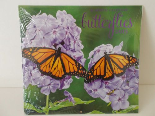 2015 16 Month &#034;Butterflies&#034; 11&#034;x 12&#034; Closed Wall Calendar NEW &amp; SEALED