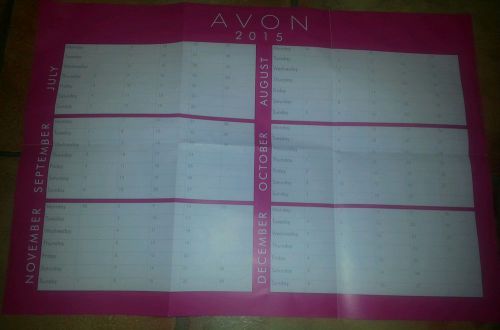 2 x 2015 wall planners/calendars by Avon cosmetics