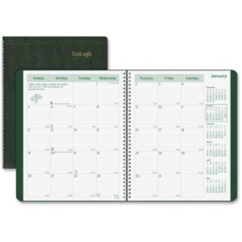 Brownline Ecologix Monthly Planner - Monthly - 8.50&#034; X 11&#034; - 1.2 (cb435wgrn)