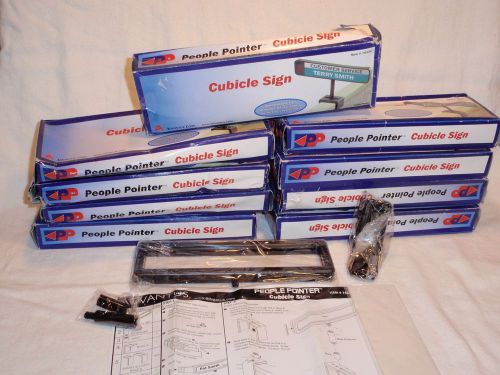 Lot of 8 - people pointer cubicle signs - nib - all fine, for sale