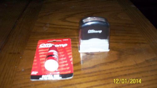 Cosco offistamp&#034;faxed&#034; ink stamp red with new ink refill barely to unused!! for sale