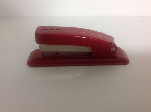 Red swingline stapler vintage all metal cub smaller model works for sale