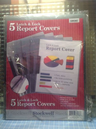 5 Stockwell Report Covers Latch &amp; Lock with Smoke Front/Back &amp; Side Clip