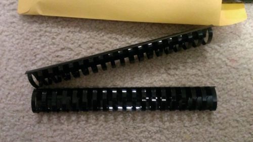 10 BLACK GBC Plastic Binding Combs, 11&#034; Long, Large 1.5&#034; - up to 325 Sheets