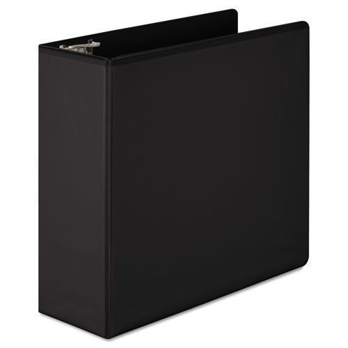 Basic d-ring vinyl view binder, 4&#034; capacity, black for sale