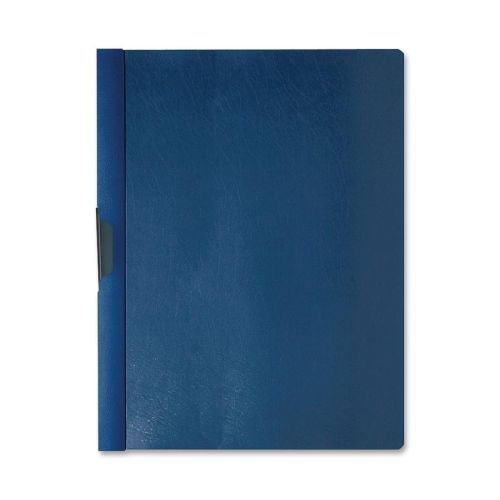 Business Source Patented Clip Report Cover - Letter - Vinyl - Blue - BSN78496