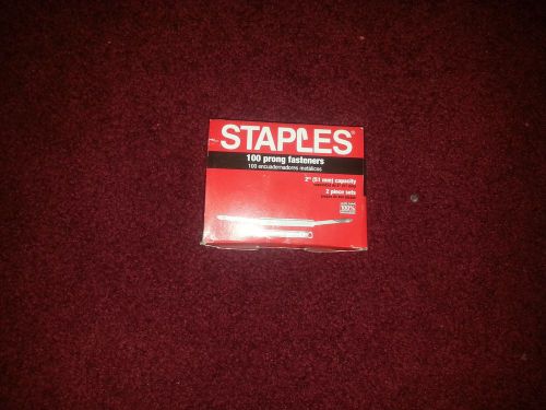 Staples 32023-US   Prong Fastener Bases 100 Count 1 Box