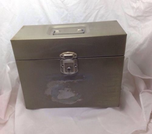 Vintage Large Metal Porta-File Box Industrial Storage Hamilton USA