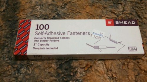 SMEAD 68220  100 SELF-ADHESIVE FASTENERS  100 COUNT