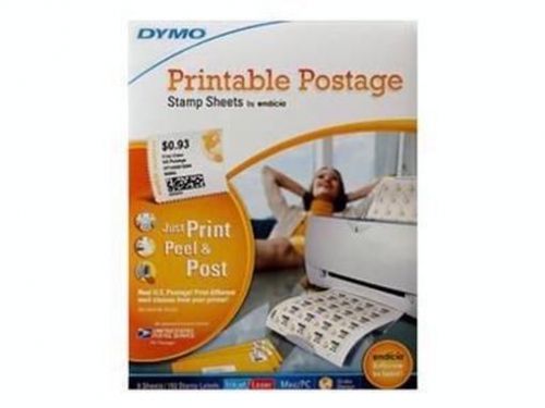 DYMO Printable Postage Sheets - Permanent adhesive postage labels - 8 sh 1750042