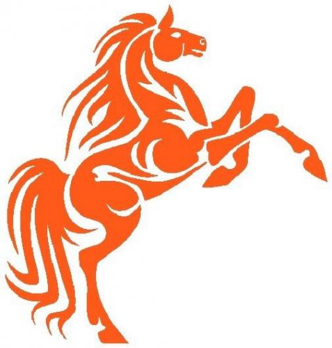 30 Custom Orange Horse Personalized Address Labels