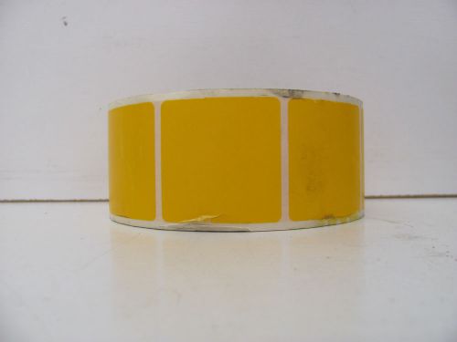 ASL KP122418 YELLOW LABELS ROLL OF 1000 2&#034; X 2&#034; NNB!!!