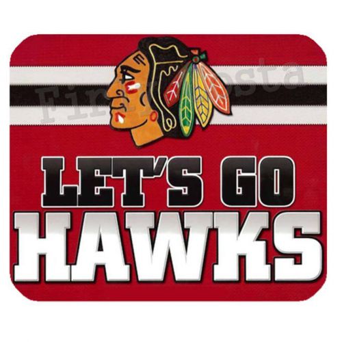 Hot New Mouse Pad for Gaming with Rubber Backed - Chicago Black Hawks Style