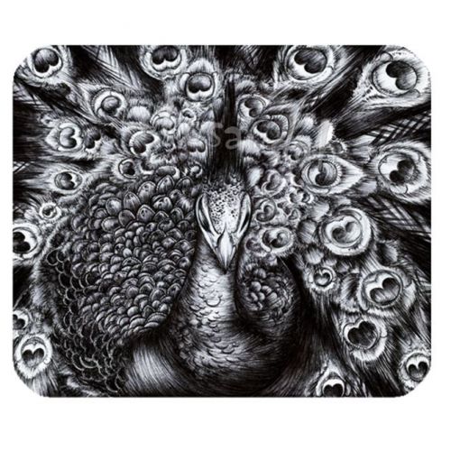 Hot The Mouse Pad Anti Slip with Backed Rubber - Peacock 2