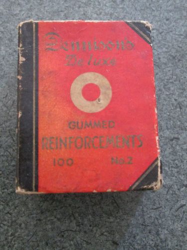 VNTG ORG PACKAGE DENNISON DELUXE GUMMED REINFORCEMENTS EMPTY BOX