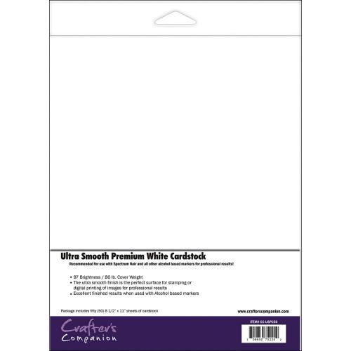 Crafters companion spectrum noir ultra smooth premium cardstock 8-1/2 x 11 50/pk for sale