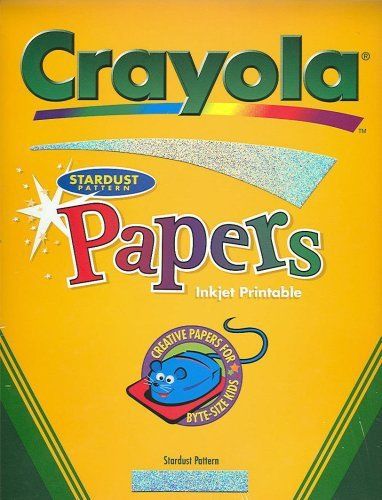 Crayola Stardust Patterns Papers Inkjet Printable - 10 sheets 8 1/2&#034; x 11&#034;