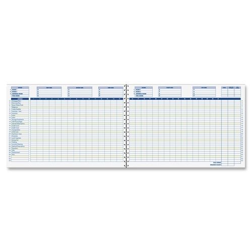 Adams home/office budget record book - 30 sheet -7.5&#034;x9.5&#034;-white -1ea for sale